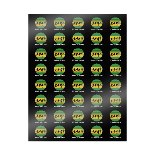 Brazil Soccer Wrapping Papers,