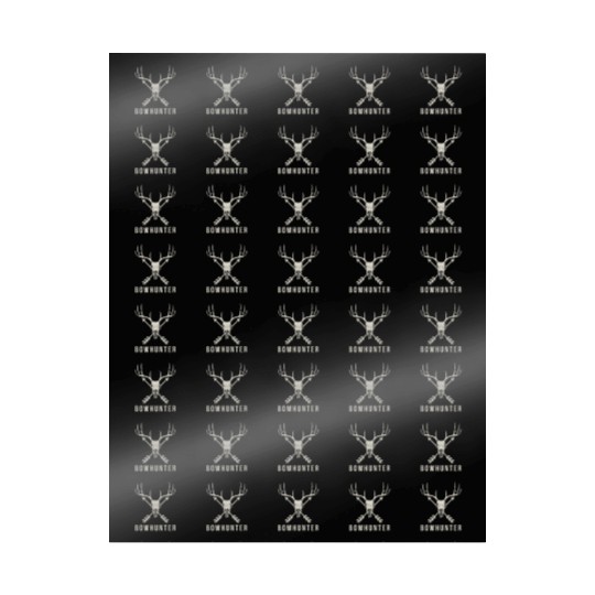 Bowhunter Deer Skull Minimalist Bowhunting Gift Wrapping Papers