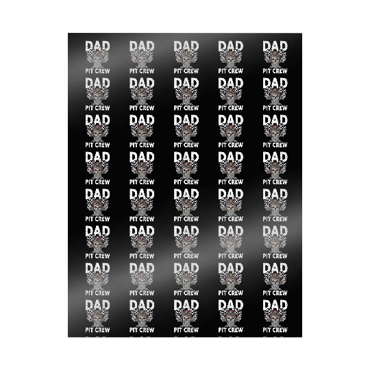 Dad Pit Crew Racing Familiy Race Car Kart Racer Wrapping Papers