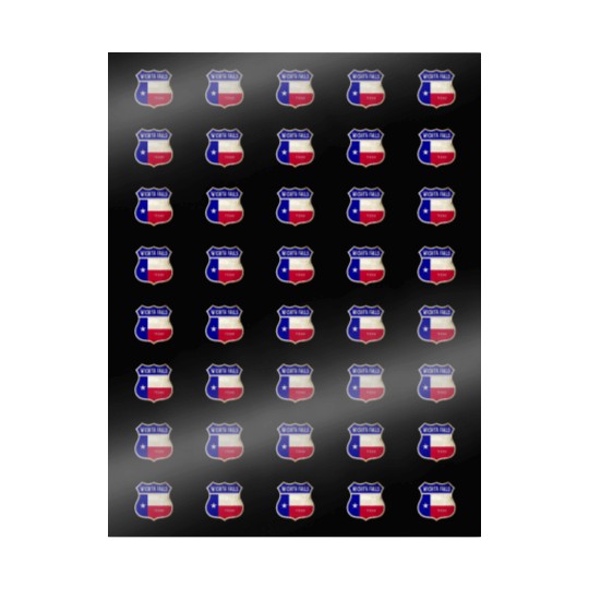 Wichita Falls Texas crest flags design Wrapping Papers