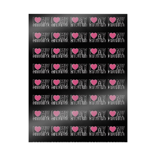 I LOVE MY GIRLFRIEND relationship Valentine's Day Wrapping Papers