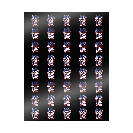 Love Sunflower USA 4th of July Pride Wrapping Papers