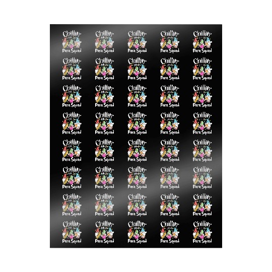 Para Squad Chillin Gnomes Christmas Teacher Wrapping Papers