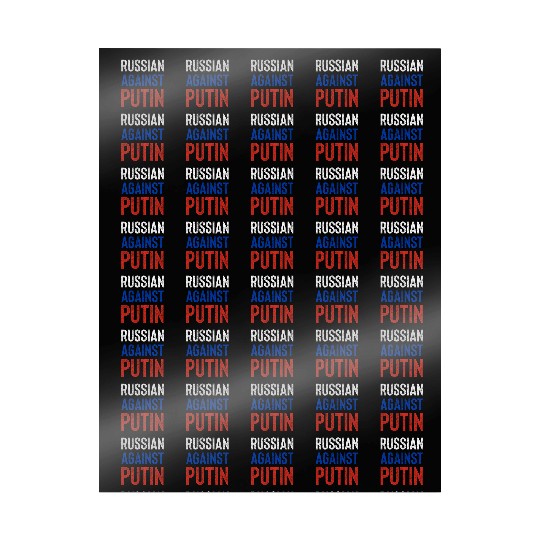 Russian against Putin russia flag grunge Wrapping Papers