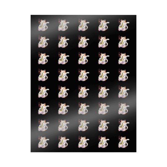 Funny Kawaii Cat Eating Ramen - Kawaii Neko Cat Wrapping Papers