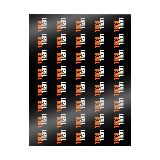 trick or treat Typography Saying Wrapping Papers