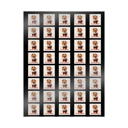 Sweet Miniature Spitz pomeranian in a Christmas. Wrapping Papers