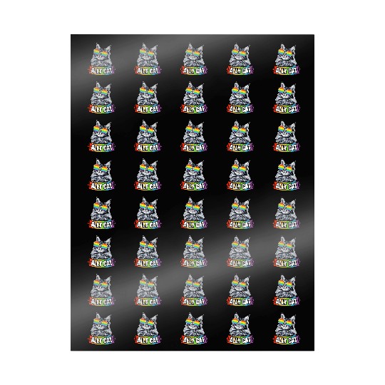Ally Cat Straight LGBT Supporter Gay Pride Ally Wrapping Papers