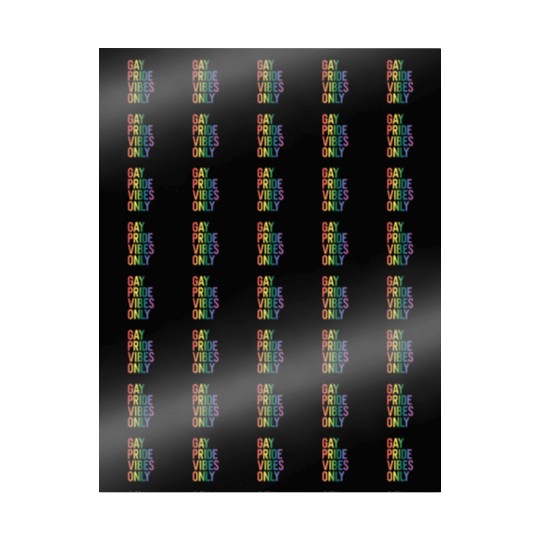 Gay Pride Vibes Only LGBT Community Rainbow Pride Wrapping Papers