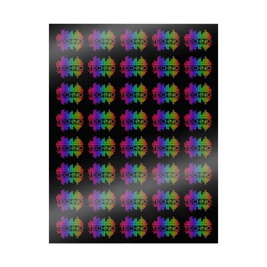 Techno Music Rainbow Spectrum Hard Dark Acid Wrapping Papers