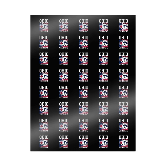 Ohio Flag Swimming Team Swim Swimmer US State Wrapping Papers