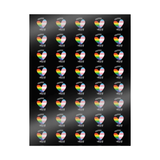 LBGT Flag Gay Pride Human Vintage Rainbow Wrapping Papers