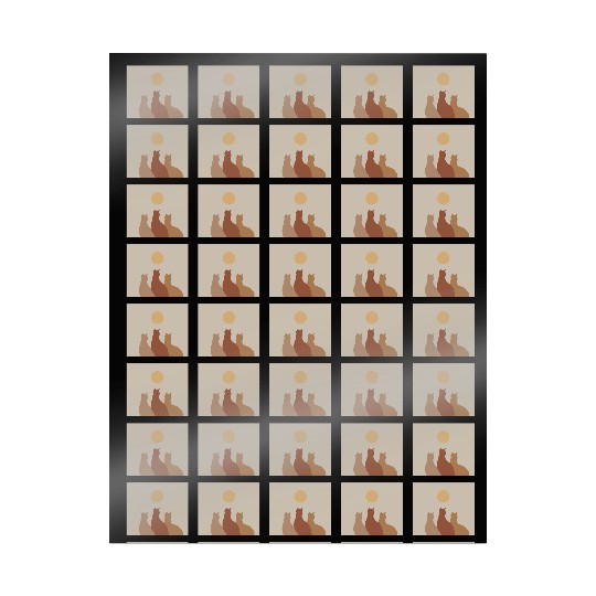 Abstract Boho Cats Relaxed Aesthetic Beige Minimal Wrapping Papers