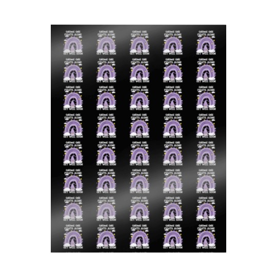 Gnome One Fights Alone Lavender Cancer Wrapping Papers