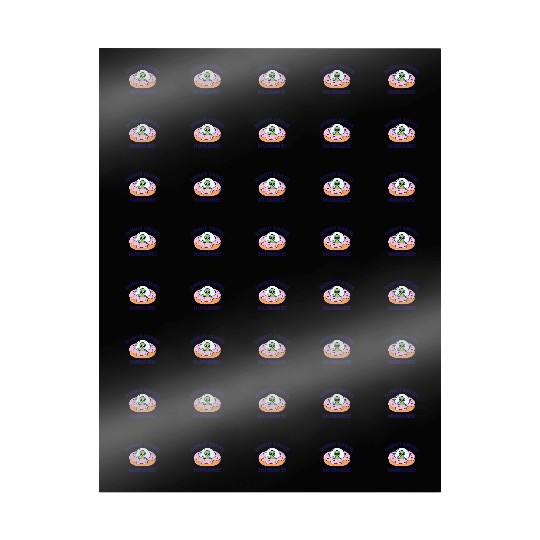 Space Area 51 Donut UFO Cute Alien Head Wrapping Papers