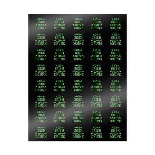 0 Irish 100 Drunk Funny St Patricks Day Wrapping Papers