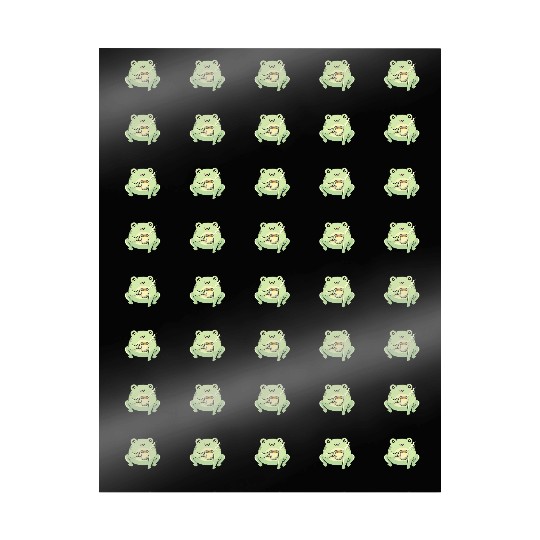 Funny Kawaii Frog Tea Cute Frog Wrapping Papers