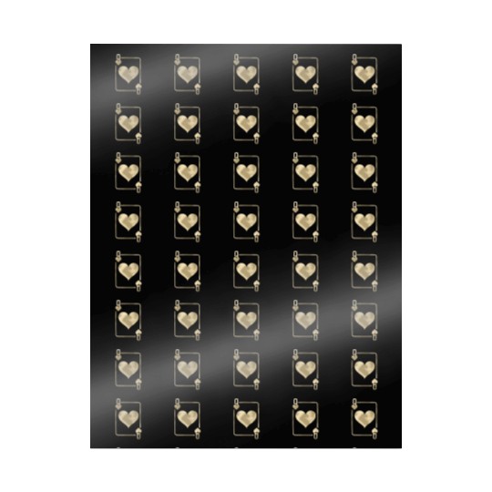 Queen Of Hearts Playing Card Halloween Wrapping Papers