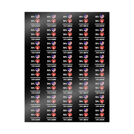 USA and Switzerland 100% genius Wrapping Papers