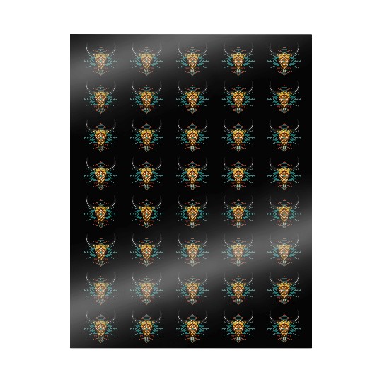 Western Aztec Bull Skull Wrapping Papers