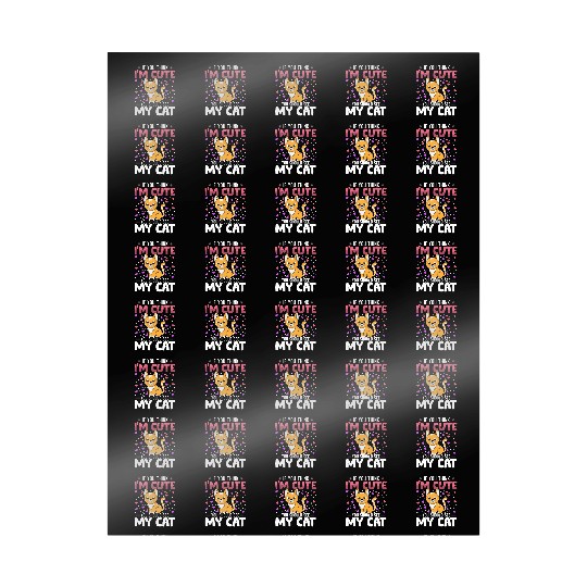 Cat Heart Valentine's Day Animal For Womens Kids Wrapping Papers