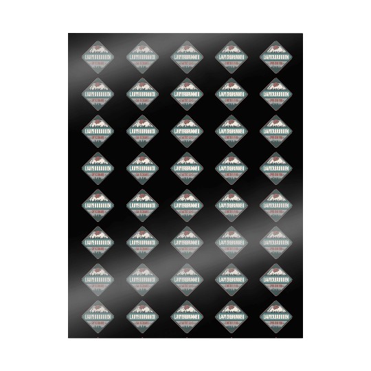 Lauterbrunnen Switzerland Vintage Hiking Design Wrapping Papers