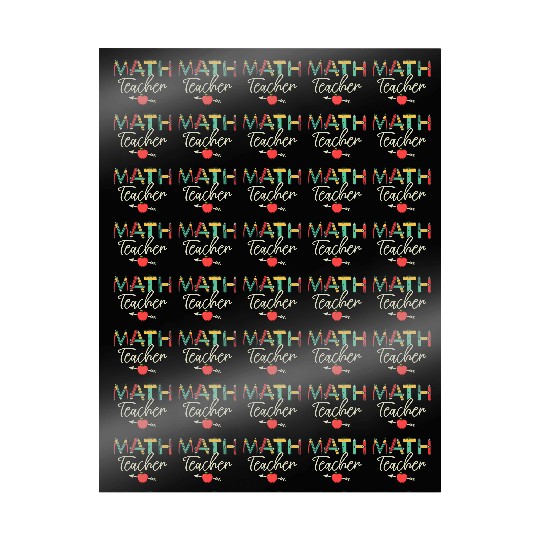 Math Teacher Student School Education Wrapping Papers