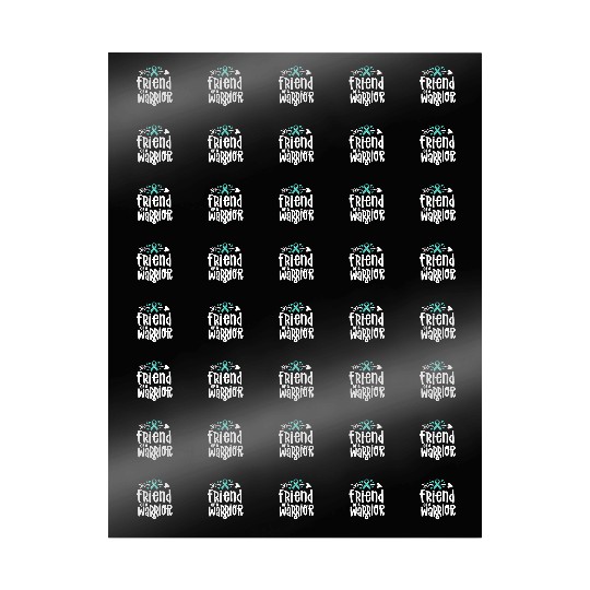 Friend Of A Warrior Support Team Ovarian Cancer Wrapping Papers