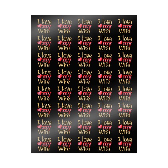 Valentines Sublimation I Love My Wife63 Wrapping Papers