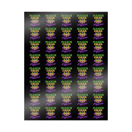 Mardi Gras Princess Parade BeadsParty Wrapping Papers
