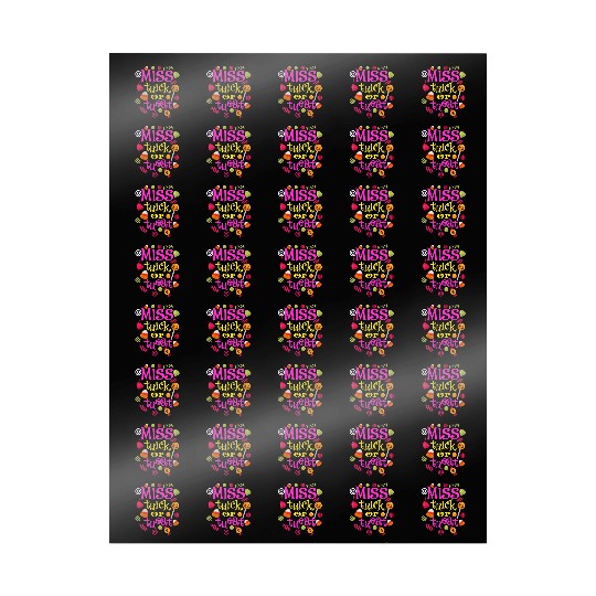 Miss Trick Or Treat Halloween design Wrapping Papers