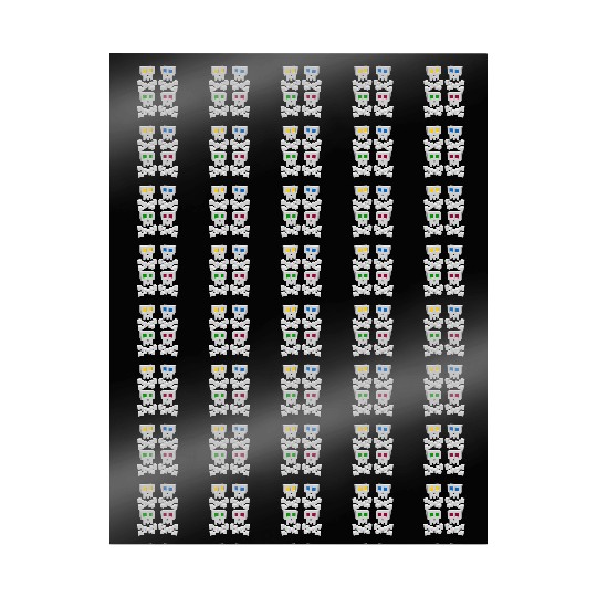 8-bit Pixel Pop Art Style Pirate Flag Skulls Wrapping Papers