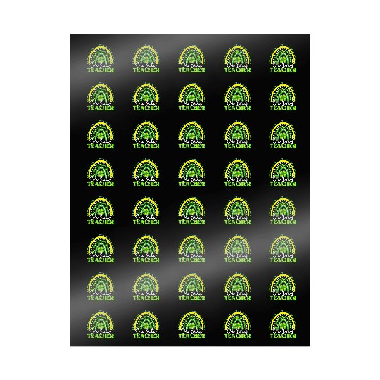 Rainbow Leopard One Lucky Teacher St Patricks Day Wrapping Papers