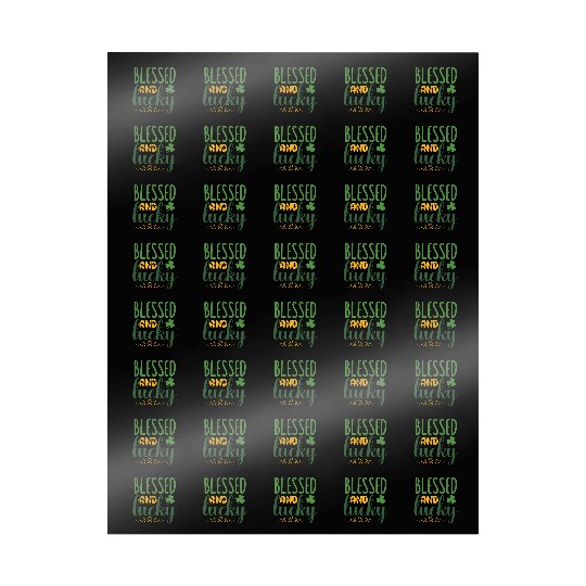 blessed and luckyStPatricks Wrapping Papers