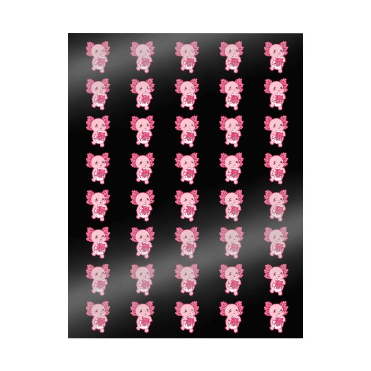 Kawaii Axolotl Strawberry Milk Teen Girl Kids Japa Wrapping Papers