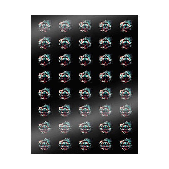 Muscle car american flag backround Wrapping Papers