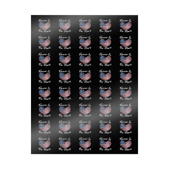 Patriotic Veteran USA Flag American Memorial Day Wrapping Papers