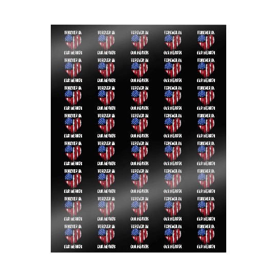 Patriotic Veteran USA Flag American Memorial Day Wrapping Papers