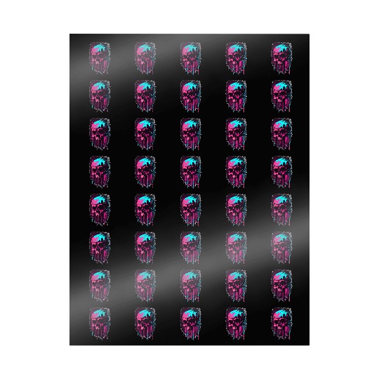 Vaporwave Skull Japanese Edgy Gothic Punk Wrapping Papers