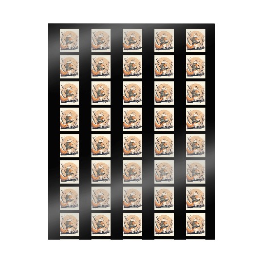 samurai katana cat vintage Wrapping Papers