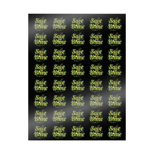 Logo Save Our Home For Earth Day Wrapping Papers