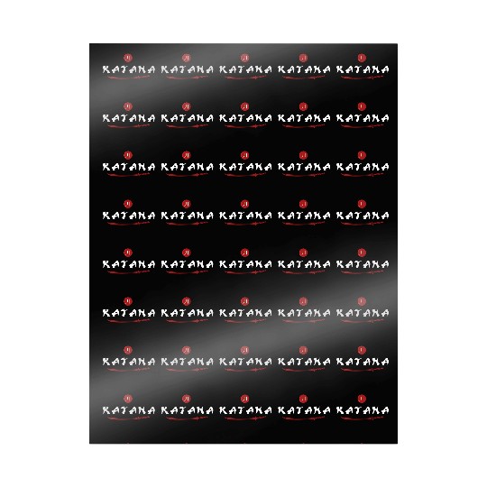 Katana samurai japanese sword kanji Wrapping Papers
