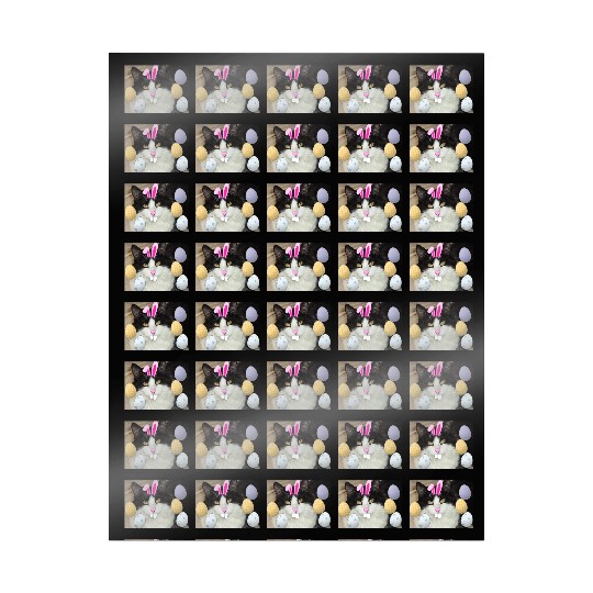Easter Bunny Cat Face Decor Wrapping Papers