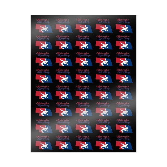 Nebraska Wrestling (USA Colors) Wrapping Papers