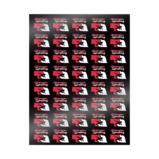 Nebraska Wrestling (State Colors) Wrapping Papers