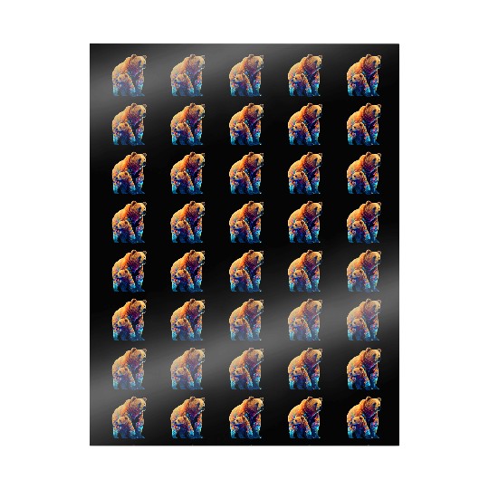 Mother Bear and Cub Sublimation Graphic Wild 2 Wrapping Papers