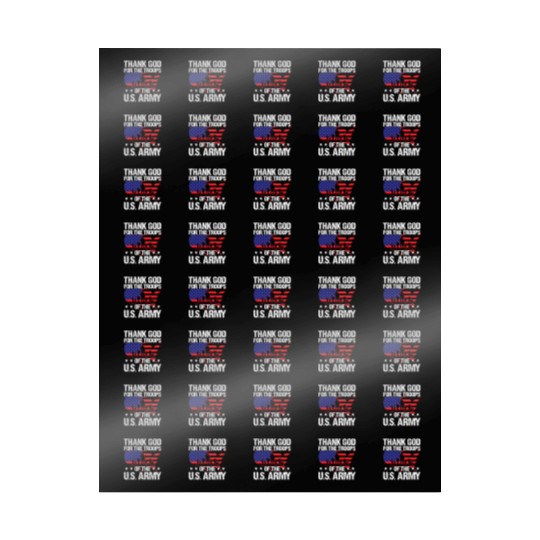 Soldier thank god for troops of us army military Wrapping Papers