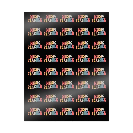 Groovy Music Teacher Team Back To School Wrapping Papers