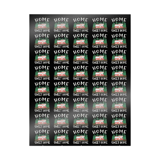 Motorhome Rv Camping Camper Home Sweet Home Wrapping Papers