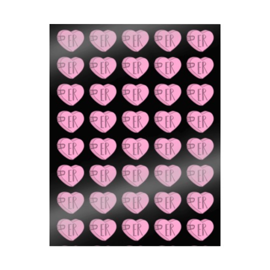 Cute ER Nurse Candy Heart for Valentines Day Scrub Wrapping Papers